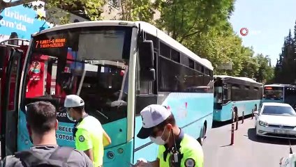 Kahramanmaraş’ta otobüslerde denetim