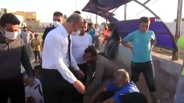 Resulayn ve Telabyad futbolda karşılaştı