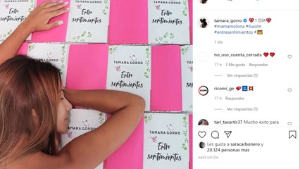 Tamara Gorro vive emocionada el lanzamiento de su tercer libro