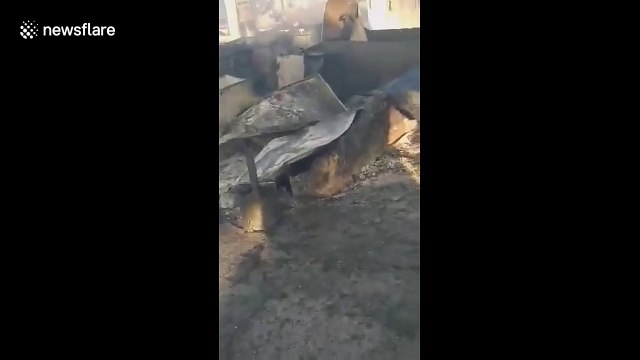 Thousands of refugees left homeless after fire ravages camp in Greece