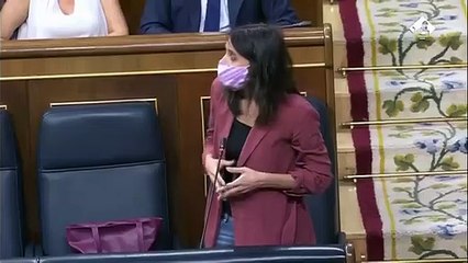 Irene Montero: "Los que piensan que la violencia no tiene género están fuera de la ley"