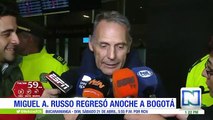 Estas fueron las primeras palabras de Miguel Ángel Russo a su llegada a Bogotá