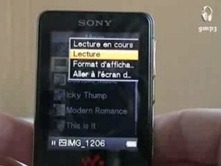 Test Sony Walkman NWZ-A820 par GMP3
