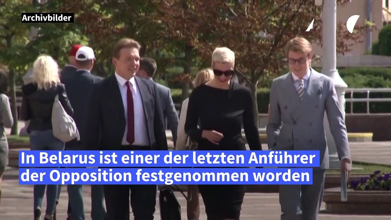 Belarussischer Oppositioneller Snak von "maskierten Männern" festgenommen