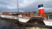 Waverley paddle steamer arrives in Glasgow after pier collision