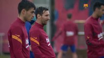 Messi entrena ya con el resto de compañeros