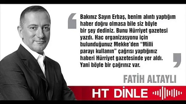 Fatih Altaylı'dan kendisini yalanlayan Ali Erbaş'a yanıt