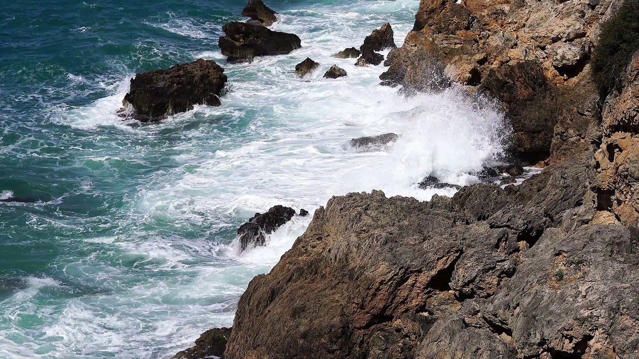 Rock at the shore beach