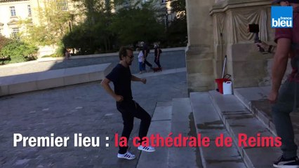 Lorànt Deutsch fait étape à Reims pour son émission "A toute berzingue"