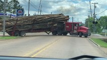 Logging Truck Finds Its Tipping Point