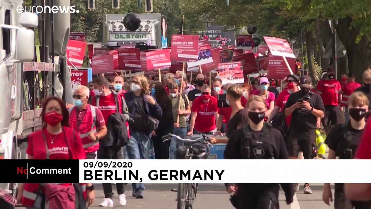 'Alarmstufe Rot': Veranstaltungsbranche demonstriert in Berlin