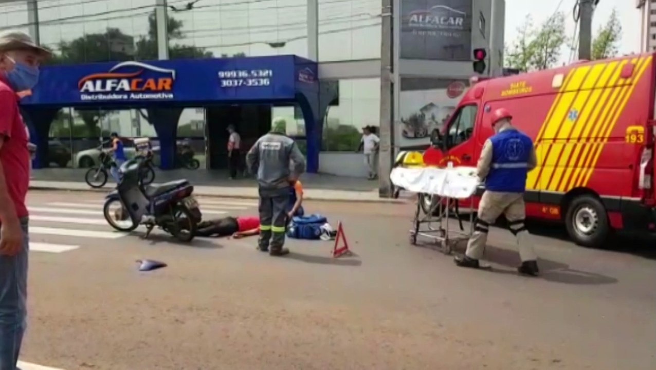 Acidente é registrado na Rua Minas Gerais com a Avenida Barão do Rio Branco
