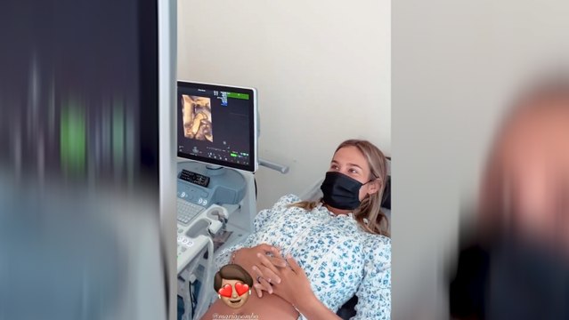 María Pombo luce emocionada al ver a Martín en una nueva ecografía