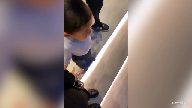 Kylie Jenner And Travis Scott Pose For Photo With Stormi