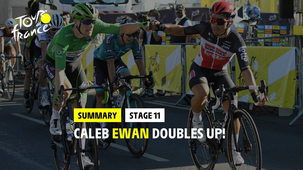 #TDF2020 - Stage 11 - Caleb Ewan doubles up!