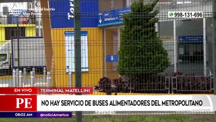 No hay servicio de buses alimentadores del Metropolitano | Primera Edición (HOY)