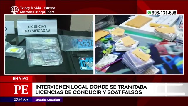 Vendían licencias de conducir placas y SOAT falsos | Primera Edición (HOY)