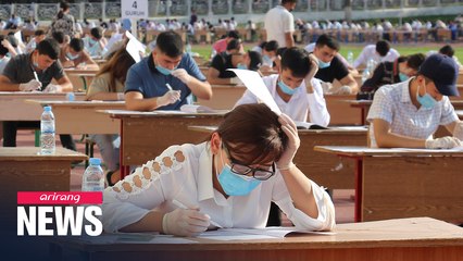 Uzbekistan holds outdoor entrance exams for university applicants amid COVID-19 pandemic