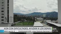 Residentes de un edificio en Medellín ayudan a sus vecinos con popular mesa comunitaria