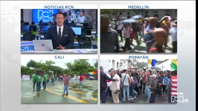 Así avanzan las manifestaciones convocadas este martes a nivel nacional