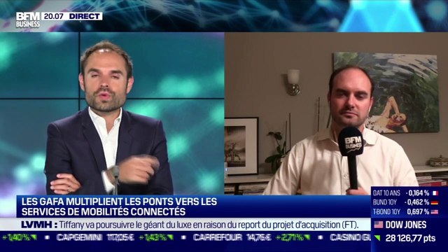 Matthieu Soulé (Atelier BNP Paribas) : les GAFA multiplient les points vers les services de mobilité connectée - 09/09