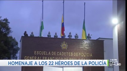 Cadetes rindieron homenaje a sus compañeros fallecidos hace un año en atentado terrorista