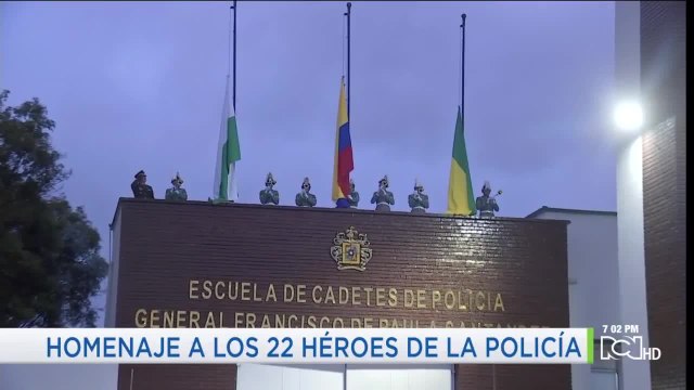 Cadetes rindieron homenaje a sus compañeros fallecidos hace un año en atentado terrorista
