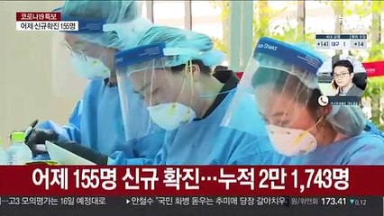 신규 확진 155명…8일째 100명대