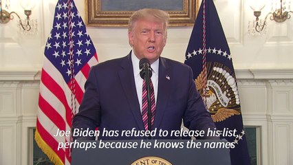 Trump calls on Biden to release Supreme Court picks