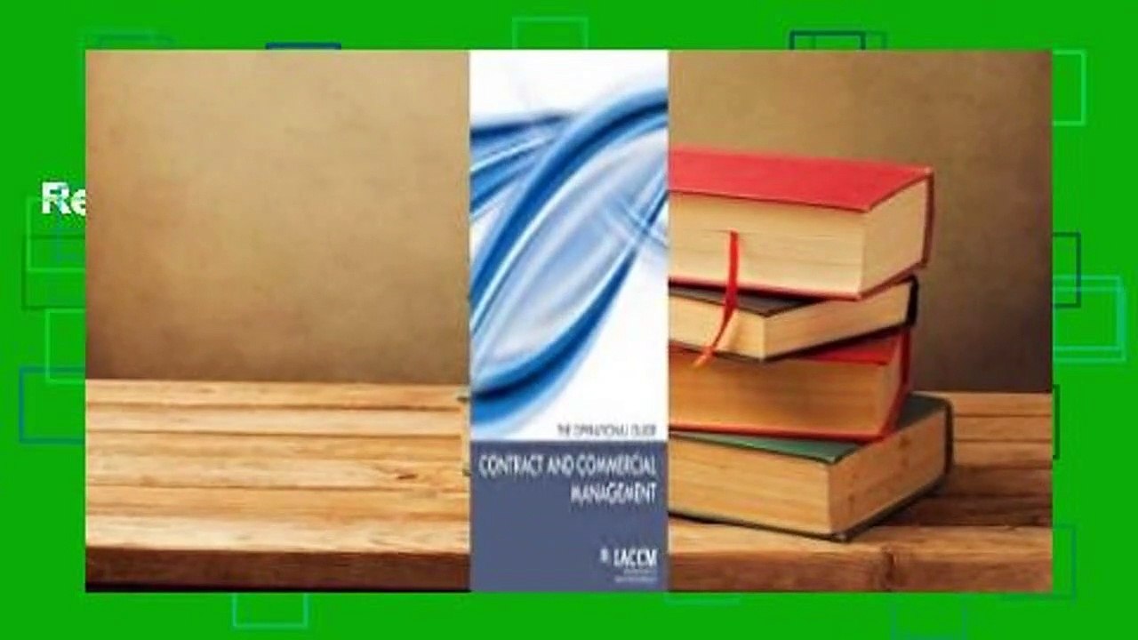 Read Contract and Commercial Management full