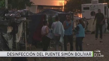 Congestión en el Puente Simón Bolívar tras suspensión temporal del paso