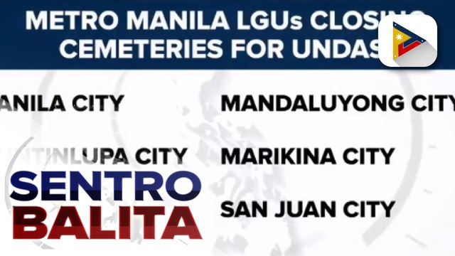 Ilan pang LGUs, ipasasara din ang mga sementeryo sa Undas; trick or treat activities, ipinagbawal din sa San Juan City