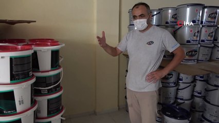 Kartal’da 60 bin liralık boya hırsızlığı kamerada