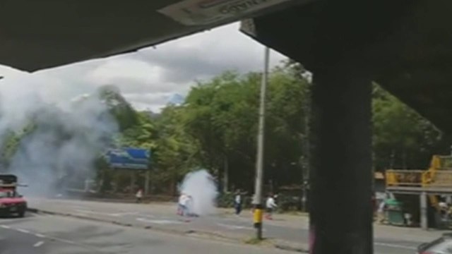 Encapuchado resultó herido con sus propios explosivos en disturbios en Universidad de Antioquia