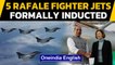 5 Rafale Jets formally inducted today in the Indian Air Force fleet at Ambala airbase|Oneindia News