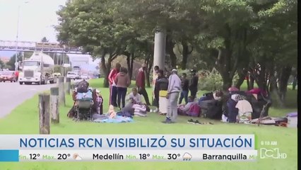 Migrantes que habitaban cambuches en Bogotá regresarán a Venezuela