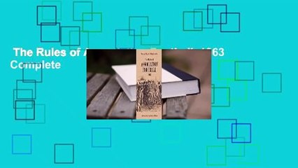 The Rules of Association Football, 1863 Complete