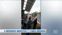 Tragedia: cuatro niños murieron atropellados por bus escolar que rodó por una pendiente en Nariño