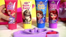 Little Mommy Bubbly Bathtime Color Changing Baby Doll Princess Sofia the First Finger Bath Paint