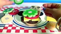 Mickey Mouse Clubhouse Wooden Sandwich Maker Make Play Doh Sandwiches & Hamburgers Disney Kids Toys