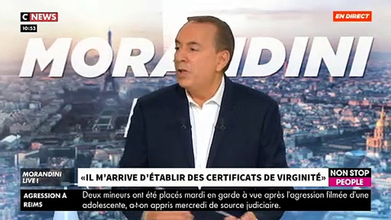 EXCLU - Une gynécologue explique dans « Morandini Live » pourquoi elle fait des certificats de virginité et pourquoi… elle continuera malgré la loi - VIDEO