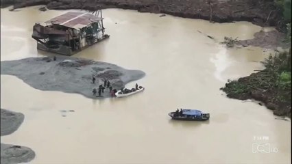 La minería ilegal está acabando con el Río Nechí, cuyo cauce desapareció