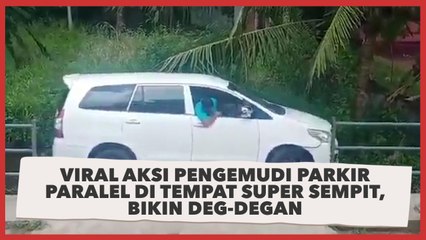 Viral Aksi Pengemudi Parkir Paralel di Tempat Super Sempit, Bikin Deg-degan