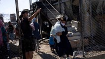 Thousands of refugees homeless after fire destroys Moria camp