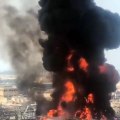 Gigantesco incendio divampa al porto di Beirut