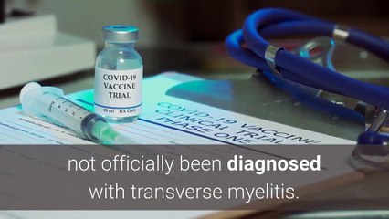 COVID-19 vaccine trial participant not officially diagnosed with