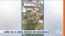 Trágico: menor de 4 años murió al incendiarse su casa en Bogotá