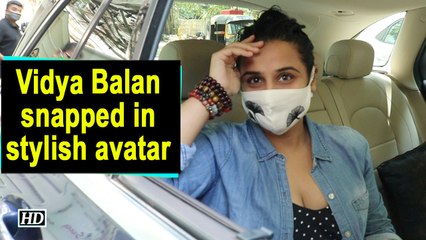 Vidya Balan snapped in stylish avatar