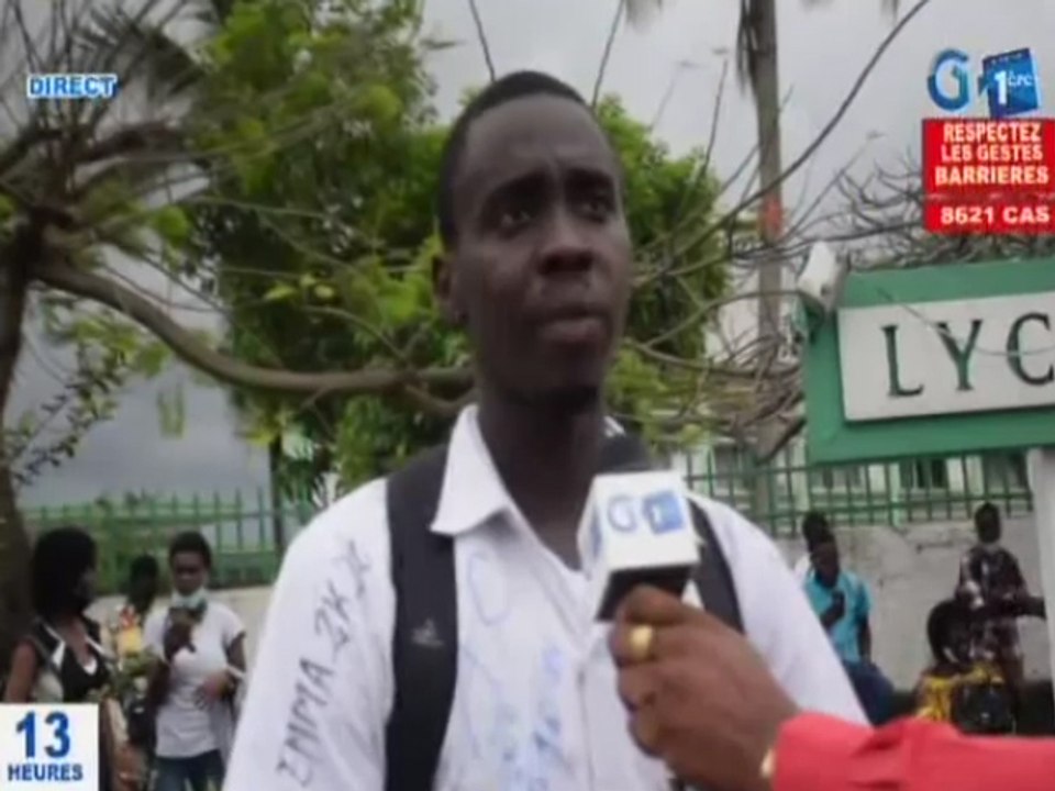RTG - Les résultats du 2e tour du Baccalauréat au Lycée Leon M'ba