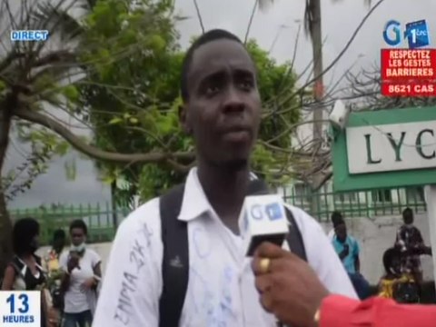 RTG - Les résultats du 2e tour du Baccalauréat au Lycée Leon M'ba